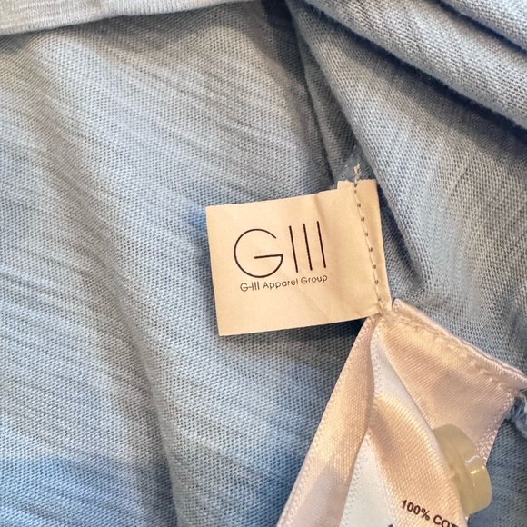 NEW Margaritaville Light Blue Cotton Polo Shirt Men L Coastal Resort Casual Golf - Picture 9 of 12